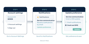 support 4 account settings flow wecom fiber v2